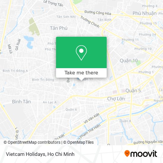 Vietcam Holidays map