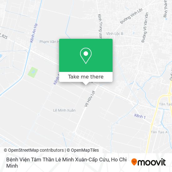 Bệnh Viện Tâm Thần Lê Minh Xuân-Cấp Cứu map