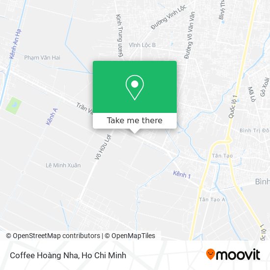 Coffee Hoàng Nha map