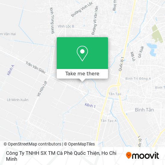 Công Ty TNHH SX TM Cà Phê Quốc Thiện map