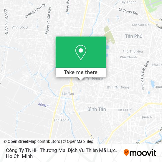 Công Ty TNHH Thương Mại Dịch Vụ Thiên Mã Lực map