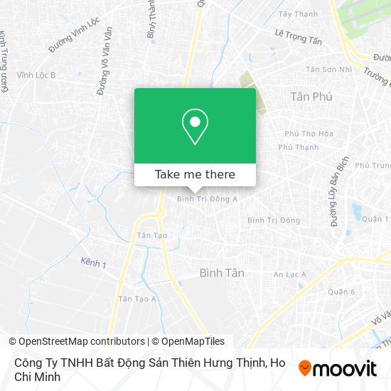 Công Ty TNHH Bất Động Sản Thiên Hưng Thịnh map