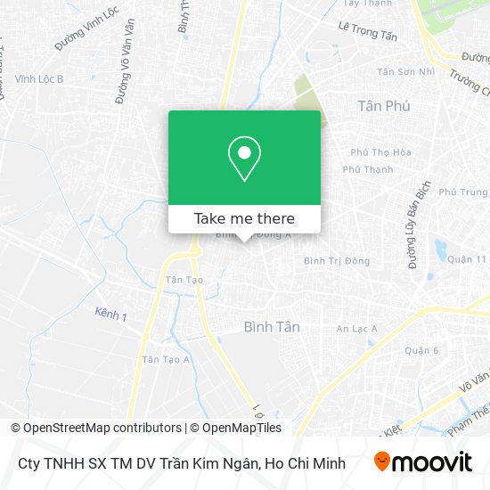 Cty TNHH SX TM DV Trần Kim Ngân map