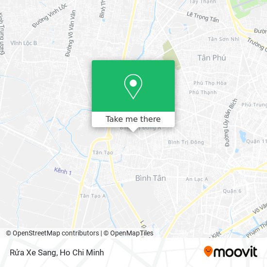 Rửa Xe Sang map