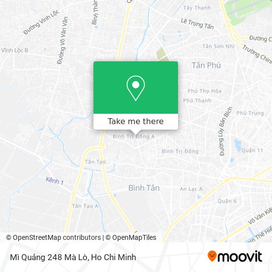 Mì Quảng 248 Mà Lò map