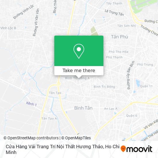 Cửa Hàng Vải Trang Trí Nội Thất Hương Thảo map