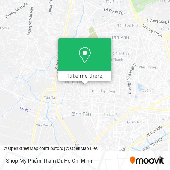 Shop Mỹ Phẩm Thấm Di map