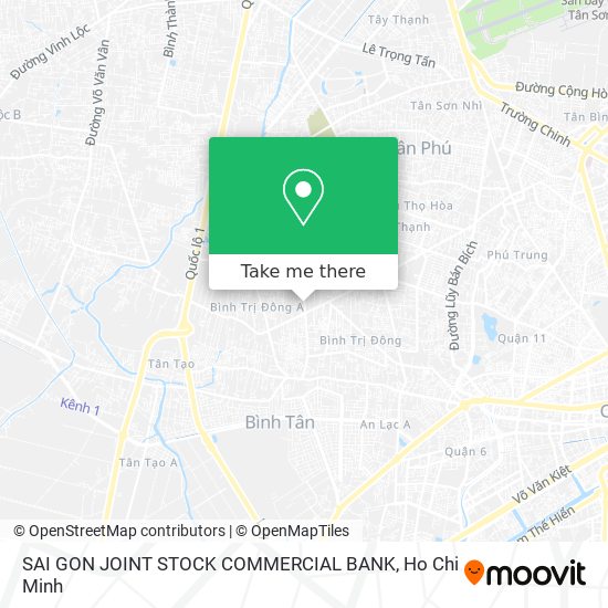 SAI GON JOINT STOCK COMMERCIAL BANK map