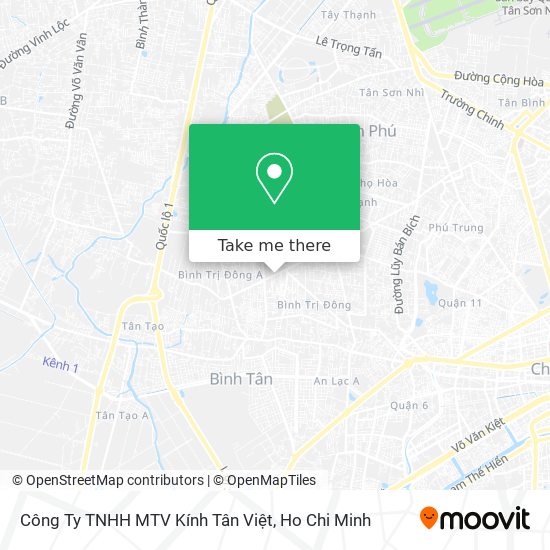 Công Ty TNHH MTV Kính Tân Việt map