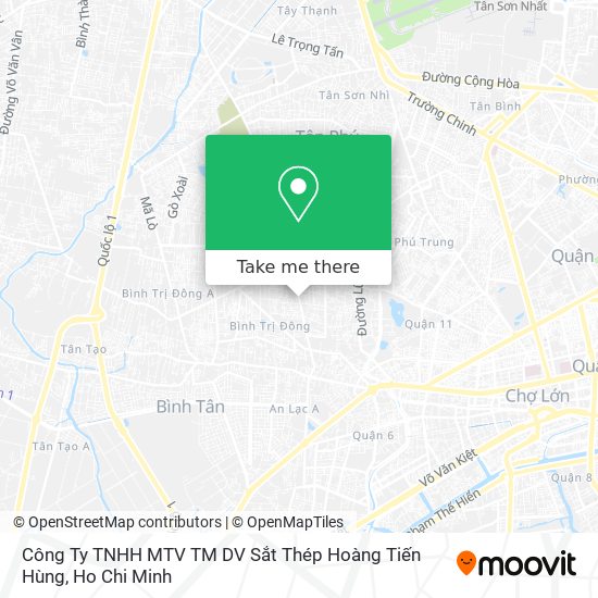 Công Ty TNHH MTV TM DV Sắt Thép Hoàng Tiến Hùng map
