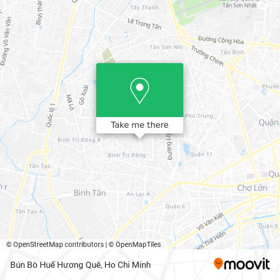 Bún Bò Huế Hương Quê map