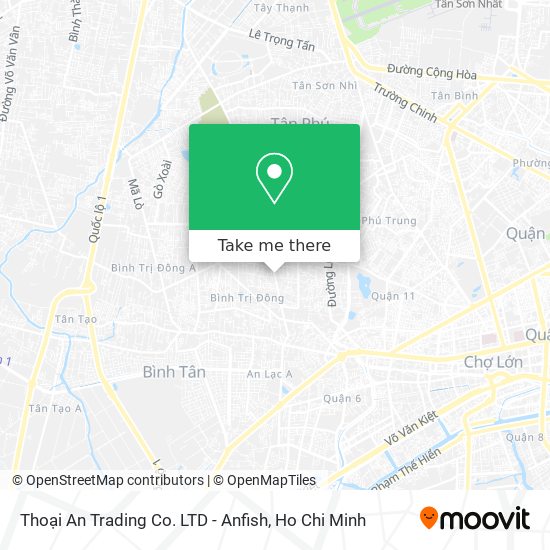 Thoại An Trading Co. LTD - Anfish map