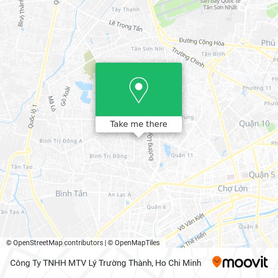 Công Ty TNHH MTV Lý Trường Thành map