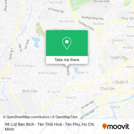 98 Luỹ Bán Bích - Tân Thới Hoà - Tân Phú map