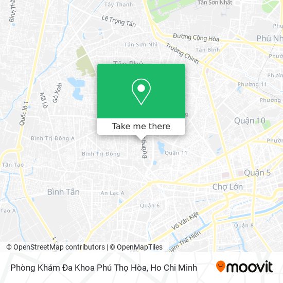 Phòng Khám Đa Khoa Phú Thọ Hòa map