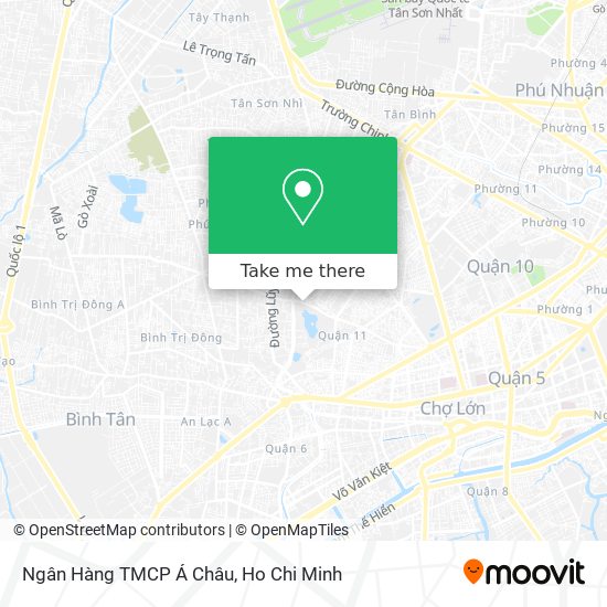 Ngân Hàng TMCP Á Châu map