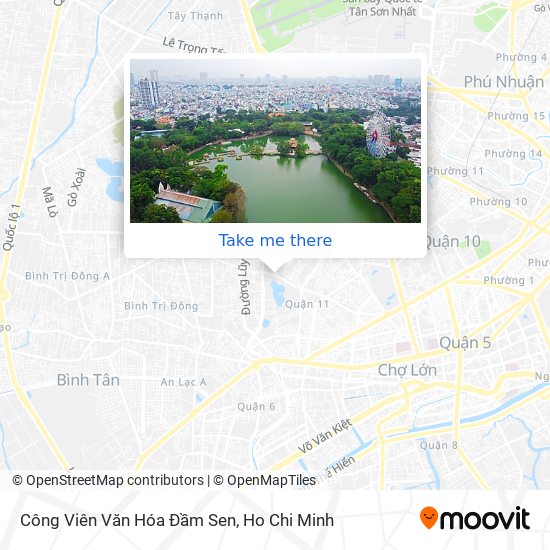 Công Viên Văn Hóa Đầm Sen map