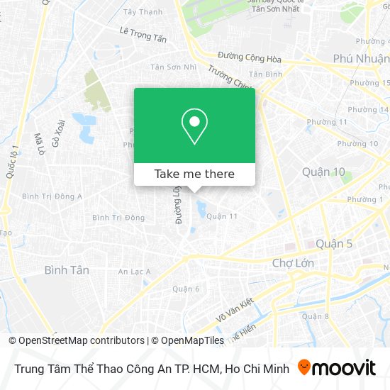 Trung Tâm Thể Thao Công An TP. HCM map