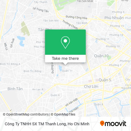 Công Ty TNHH SX TM Thanh Long map