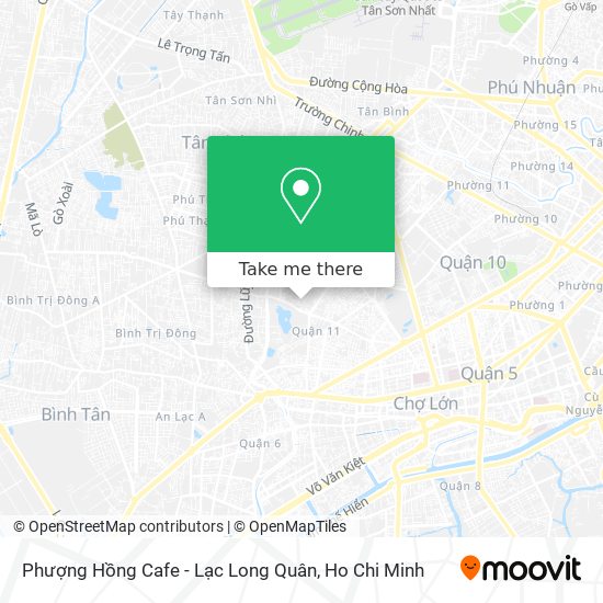 Phượng Hồng Cafe - Lạc Long Quân map