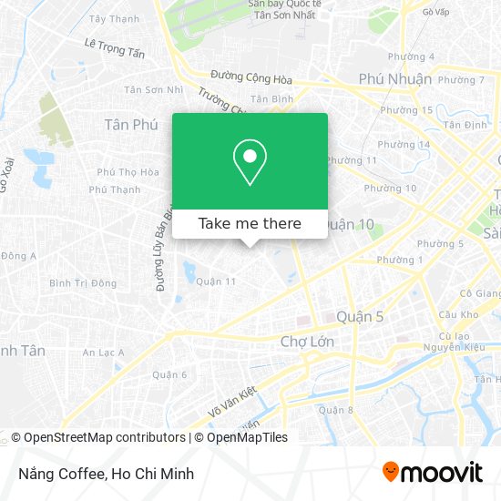 Nắng Coffee map