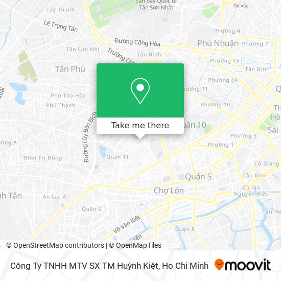 Công Ty TNHH MTV SX TM Huỳnh Kiệt map