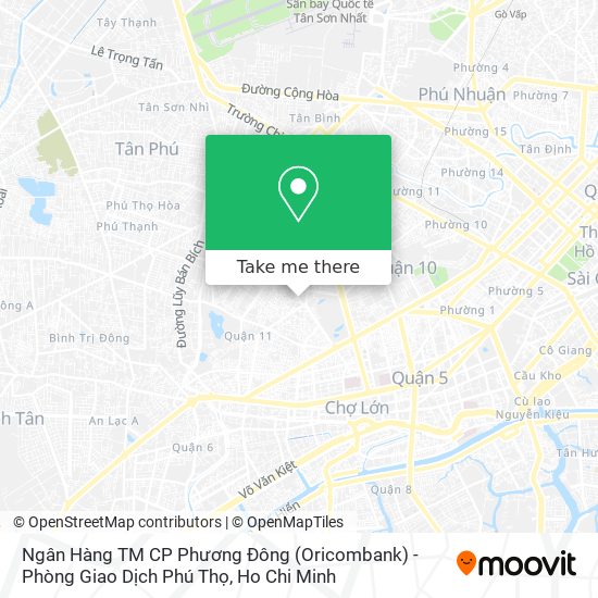 Ngân Hàng TM CP Phương Đông (Oricombank) - Phòng Giao Dịch Phú Thọ map