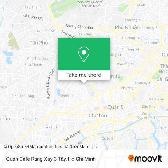 Quán Cafe Rang Xay 3 Tây map