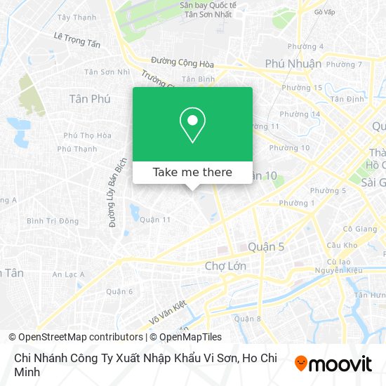 Chi Nhánh Công Ty Xuất Nhập Khẩu Vi Sơn map