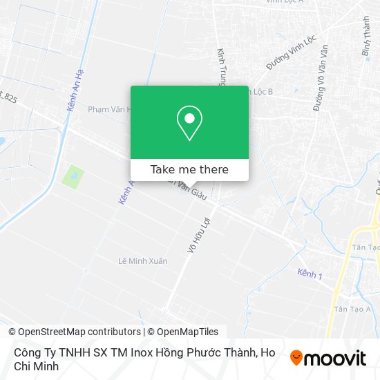 Công Ty TNHH SX TM Inox Hồng Phước Thành map