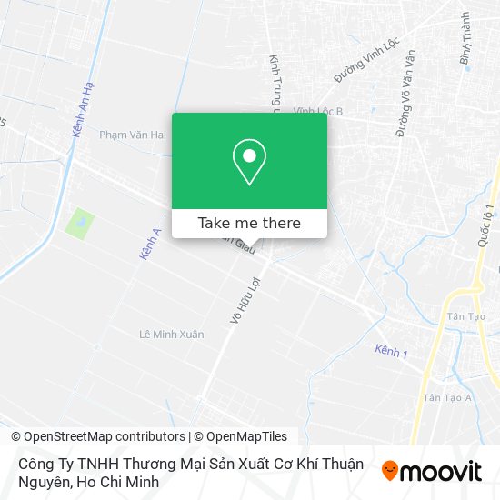 Công Ty TNHH Thương Mại Sản Xuất Cơ Khí Thuận Nguyên map