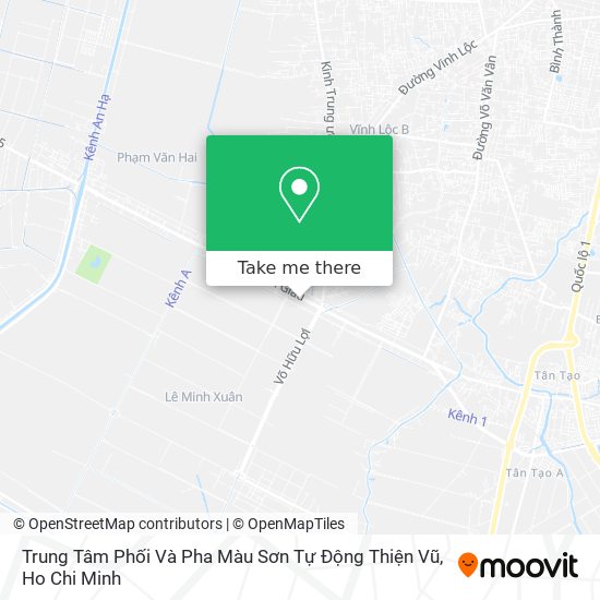 Trung Tâm Phối Và Pha Màu Sơn Tự Động Thiện Vũ map