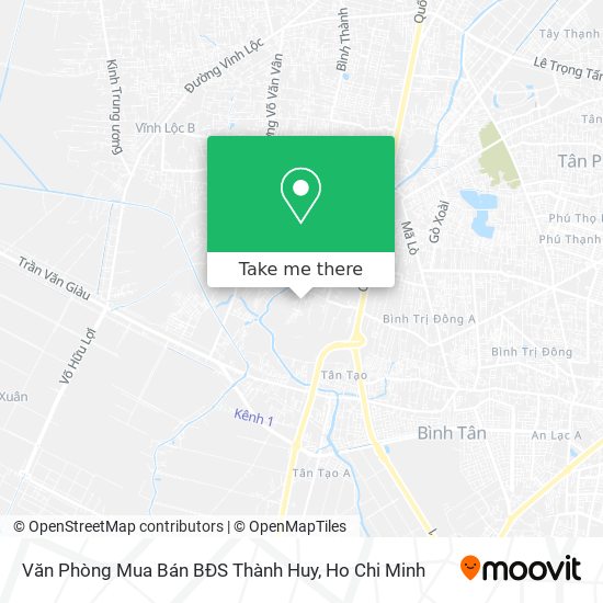Văn Phòng Mua Bán BĐS Thành Huy map