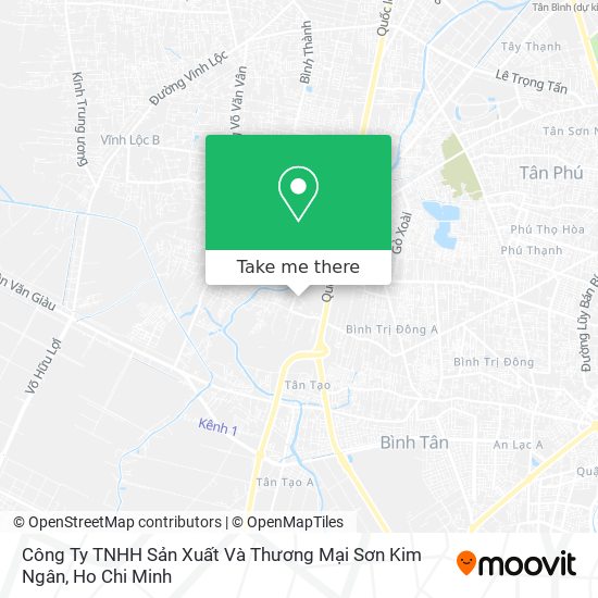 Công Ty TNHH Sản Xuất Và Thương Mại Sơn Kim Ngân map