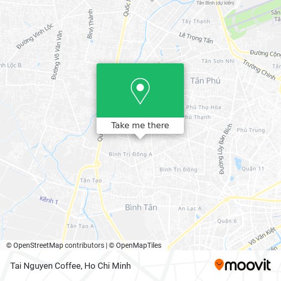 Tai Nguyen Coffee map