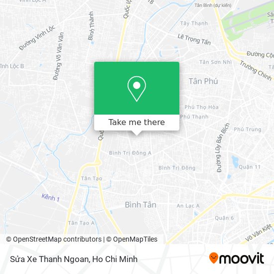 Sửa Xe Thanh Ngoan map