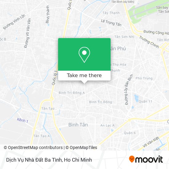 Dịch Vụ Nhà Đất Ba Tình map