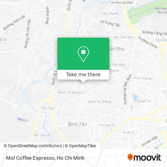 Mol Coffee Espresso map