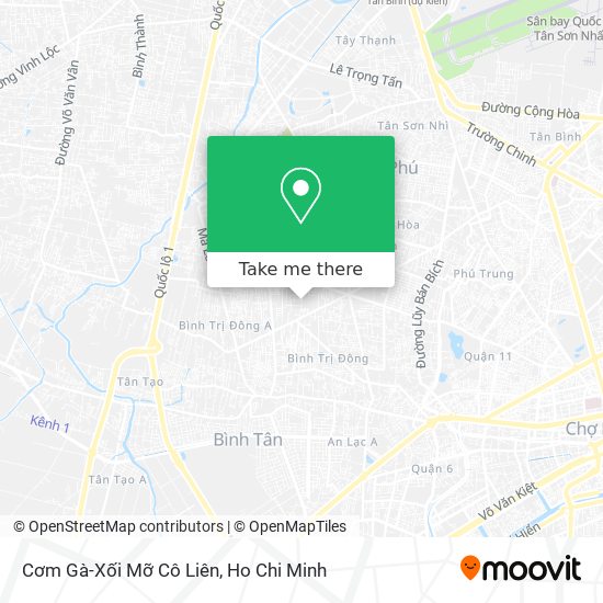 Cơm Gà-Xối Mỡ Cô Liên map