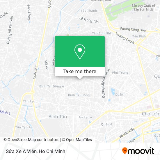 Sửa Xe A Viễn map