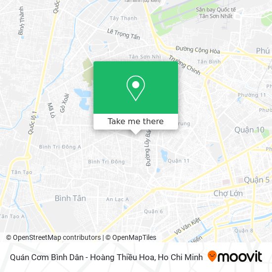 Quán Cơm Bình Dân - Hoàng Thiều Hoa map