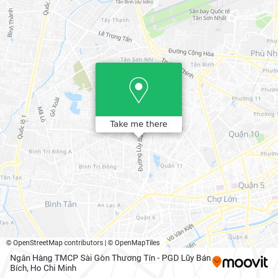 Ngân Hàng TMCP Sài Gòn Thương Tín - PGD Lũy Bán Bích map