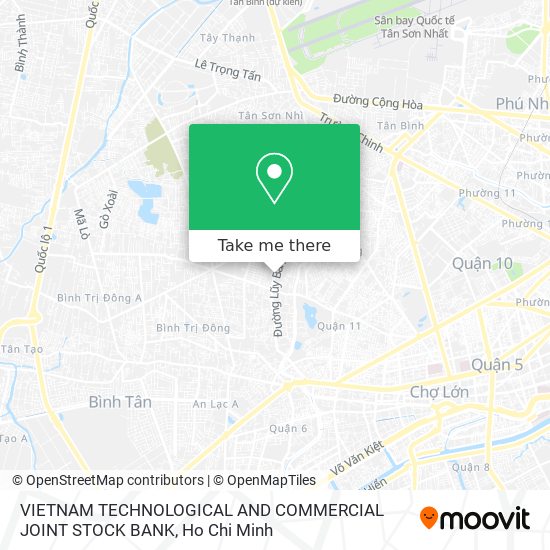 VIETNAM TECHNOLOGICAL AND COMMERCIAL JOINT STOCK BANK map