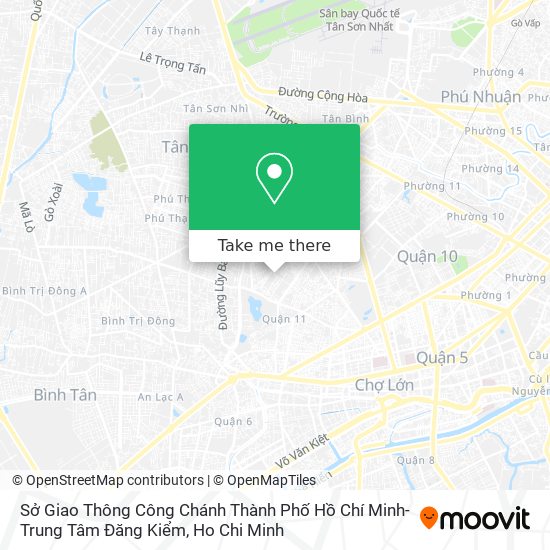 Sở Giao Thông Công Chánh Thành Phố Hồ Chí Minh-Trung Tâm Đăng Kiểm map