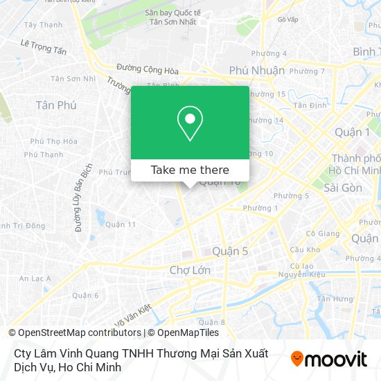 Cty Lâm Vinh Quang TNHH Thương Mại Sản Xuất Dịch Vụ map