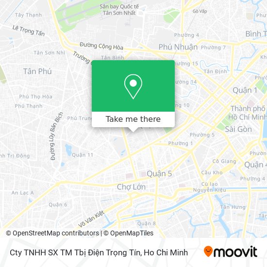 Cty TNHH SX TM Tbị Điện Trọng Tín map