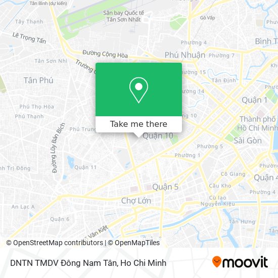 DNTN TMDV Đông Nam Tân map