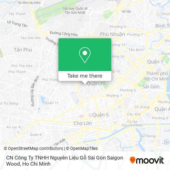 CN Công Ty TNHH Nguyên Liệu Gỗ Sài Gòn Saigon Wood map