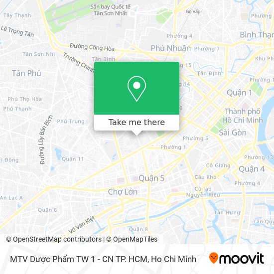 MTV Dược Phẩm TW 1 - CN TP. HCM map