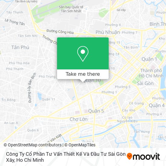 Công Ty Cổ Phần Tư Vấn Thiết Kế Và Đầu Tư Sài Gòn Xây map